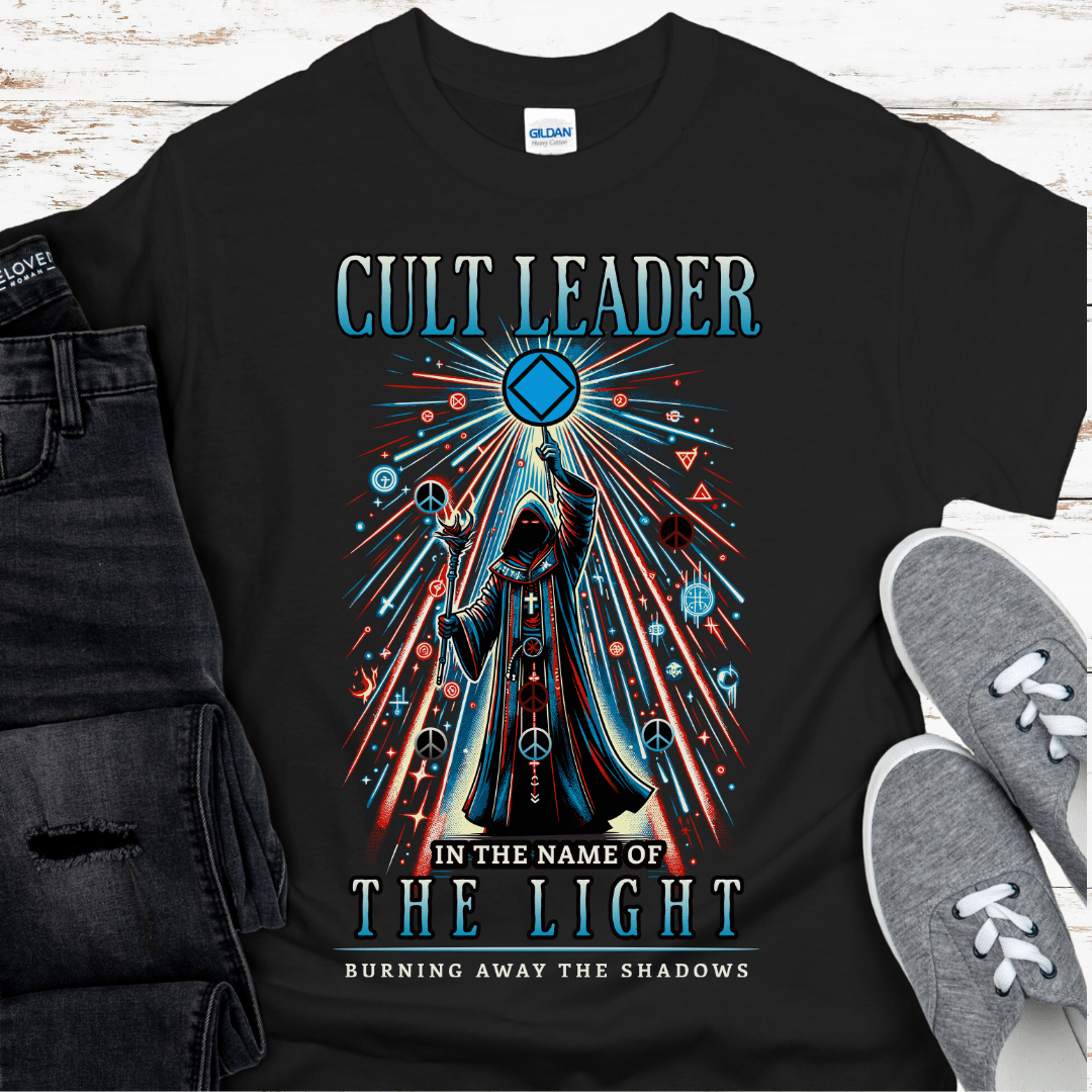 Recovery T-Shirt | Inspiring Sobriety | Cult Leader (NA Symbol)