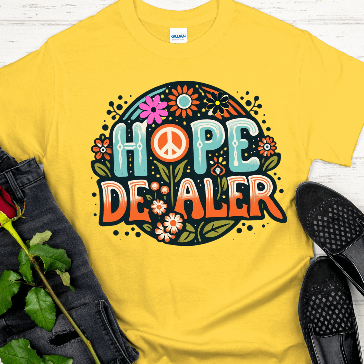 Recovery T-Shirt | Inspiring Sobriety | Hope Dealer (Retro)