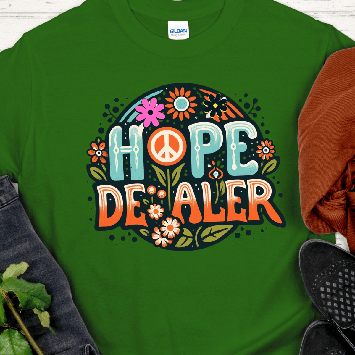 Recovery T-Shirt | Inspiring Sobriety | Hope Dealer (Retro)