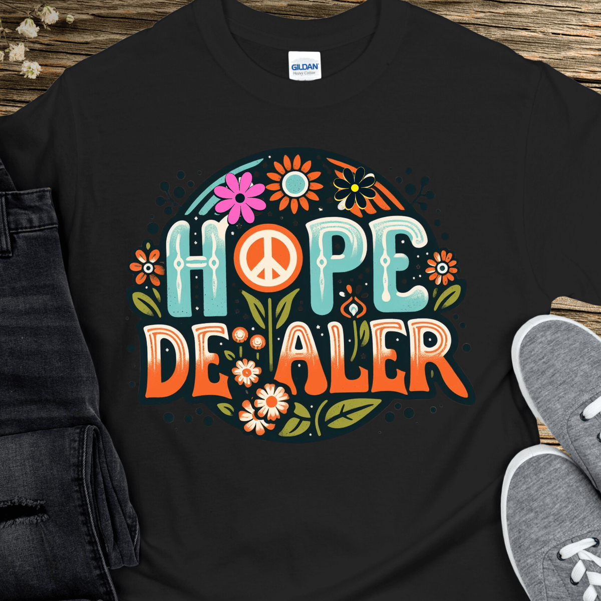 Recovery T-Shirt | Inspiring Sobriety | Hope Dealer (Retro)
