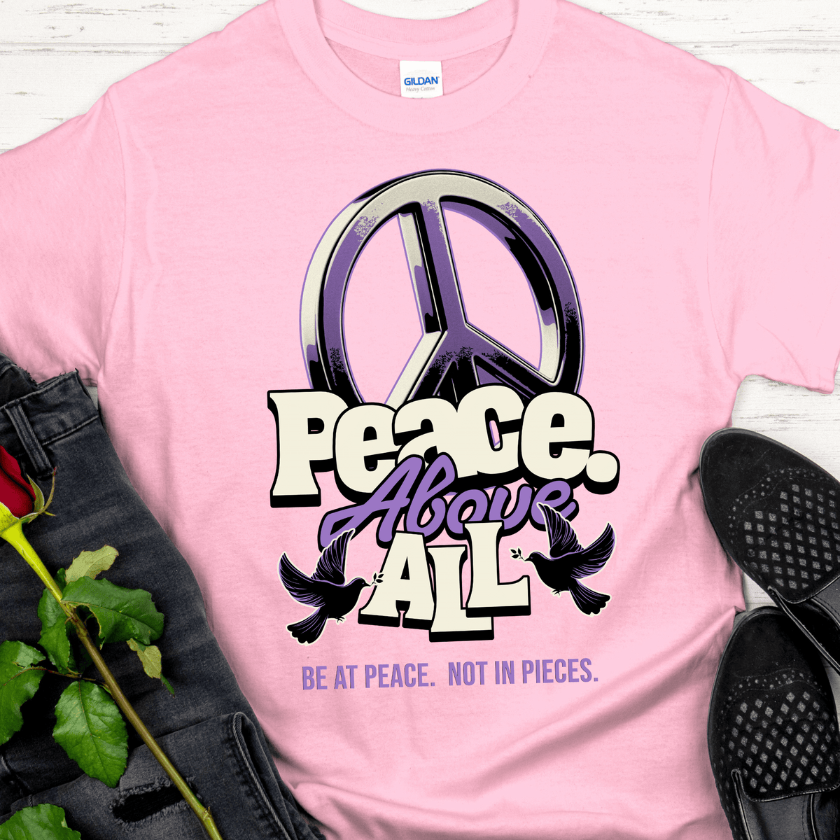 Recovery T-Shirt | Inspiring Sobriety | Peace Above All