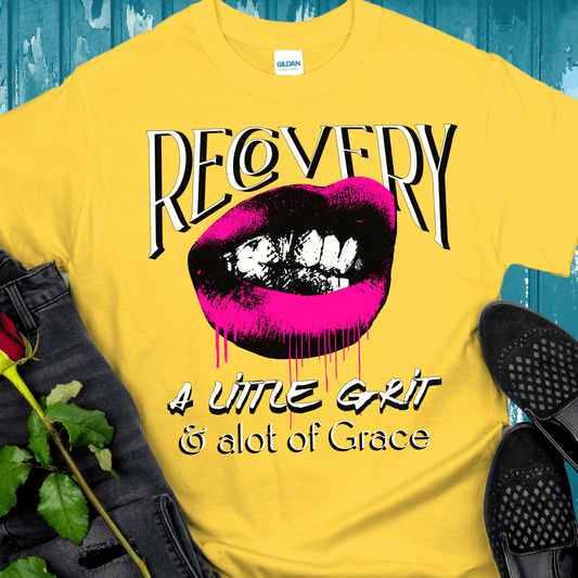Recovery T-Shirt | Inspiring Sobriety | Recovery - Grit and Grace