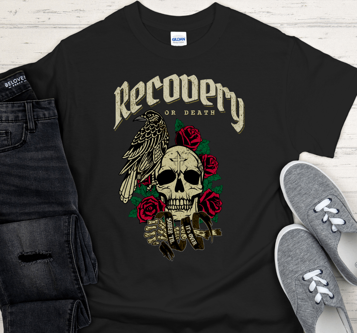 Recovery T-Shirt | Inspiring Sobriety | Recovery or Death