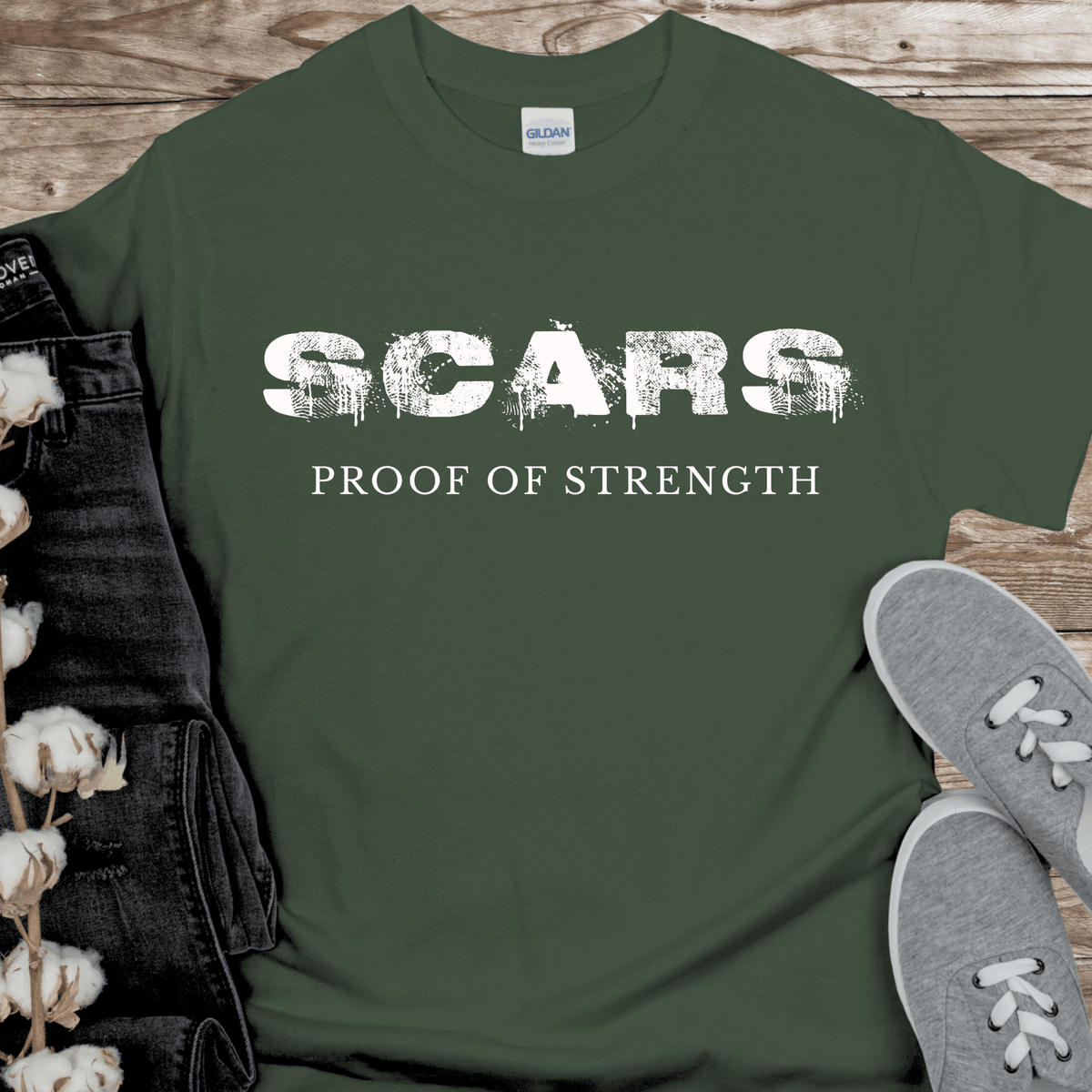 Recovery T-Shirt | Inspiring Sobriety | Scars - Proof of Strength