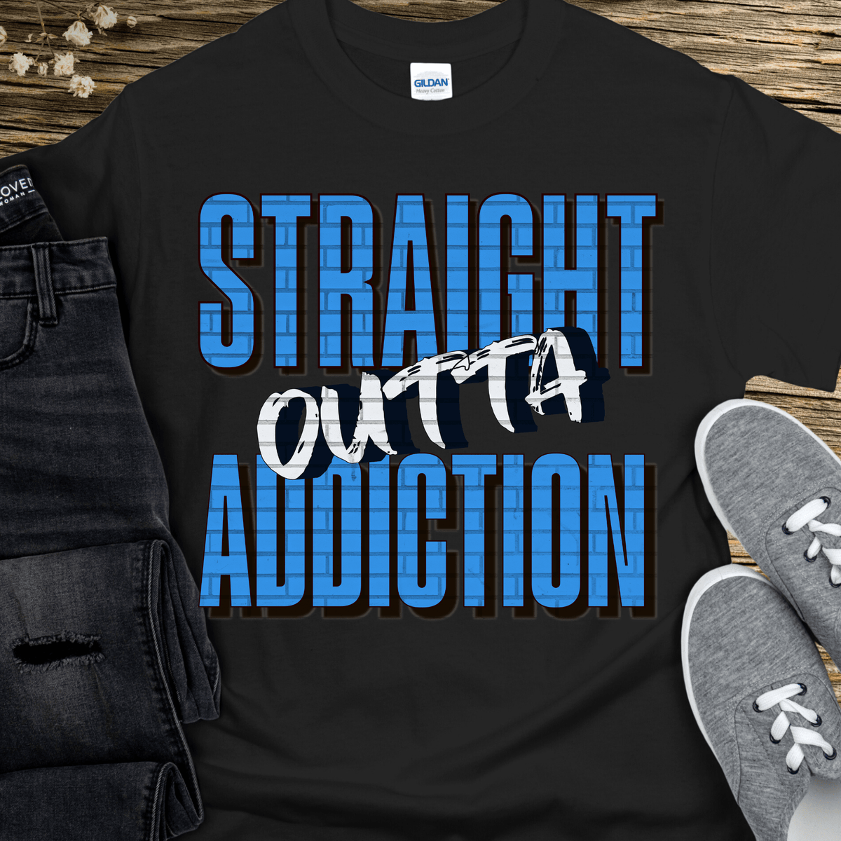 Recovery T-Shirt | Inspiring Sobriety | Straight Outta Addiction