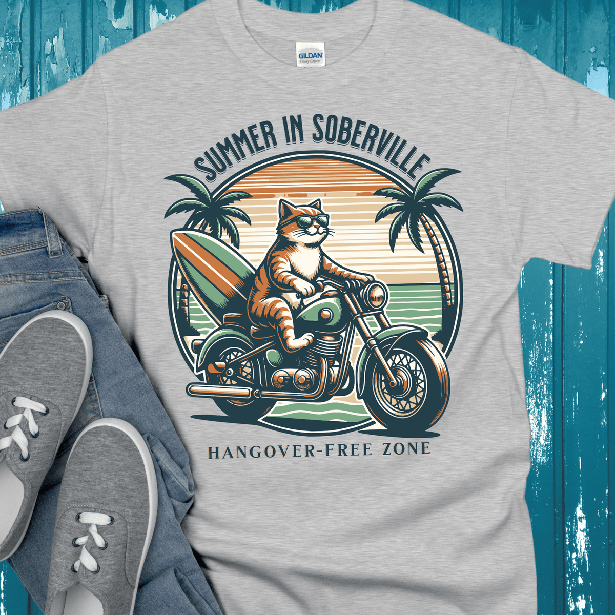Recovery T-Shirt | Inspiring Sobriety | Summer in Soberville