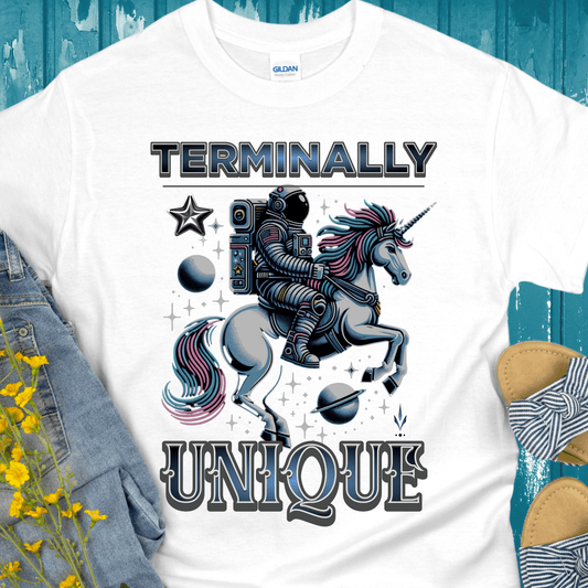 Recovery T-Shirt | Inspiring Sobriety | Terminally Unique Space Unicorn