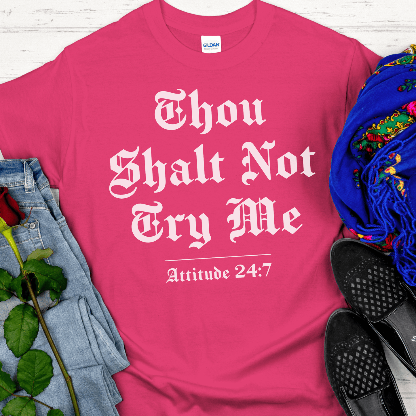Recovery T-Shirt | Inspiring Sobriety | Thou Shalt Not Try Me