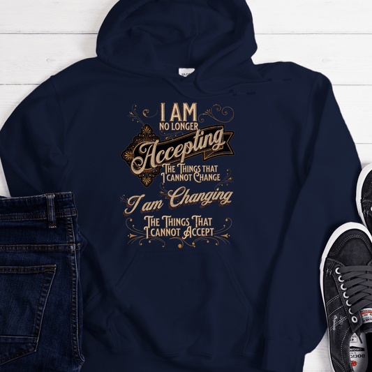 Recovery Unisex Hoodie | Inspiring Sobriety | Serenity Prayer Twist