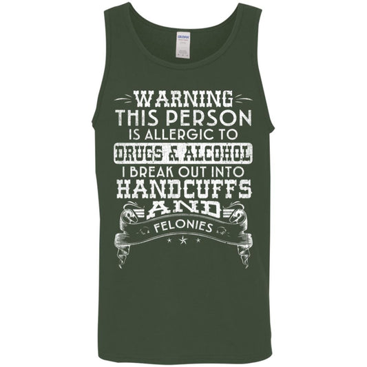 Recovery Unisex Tank | Inspiring Sobriety | Handcuffs and Felonies
