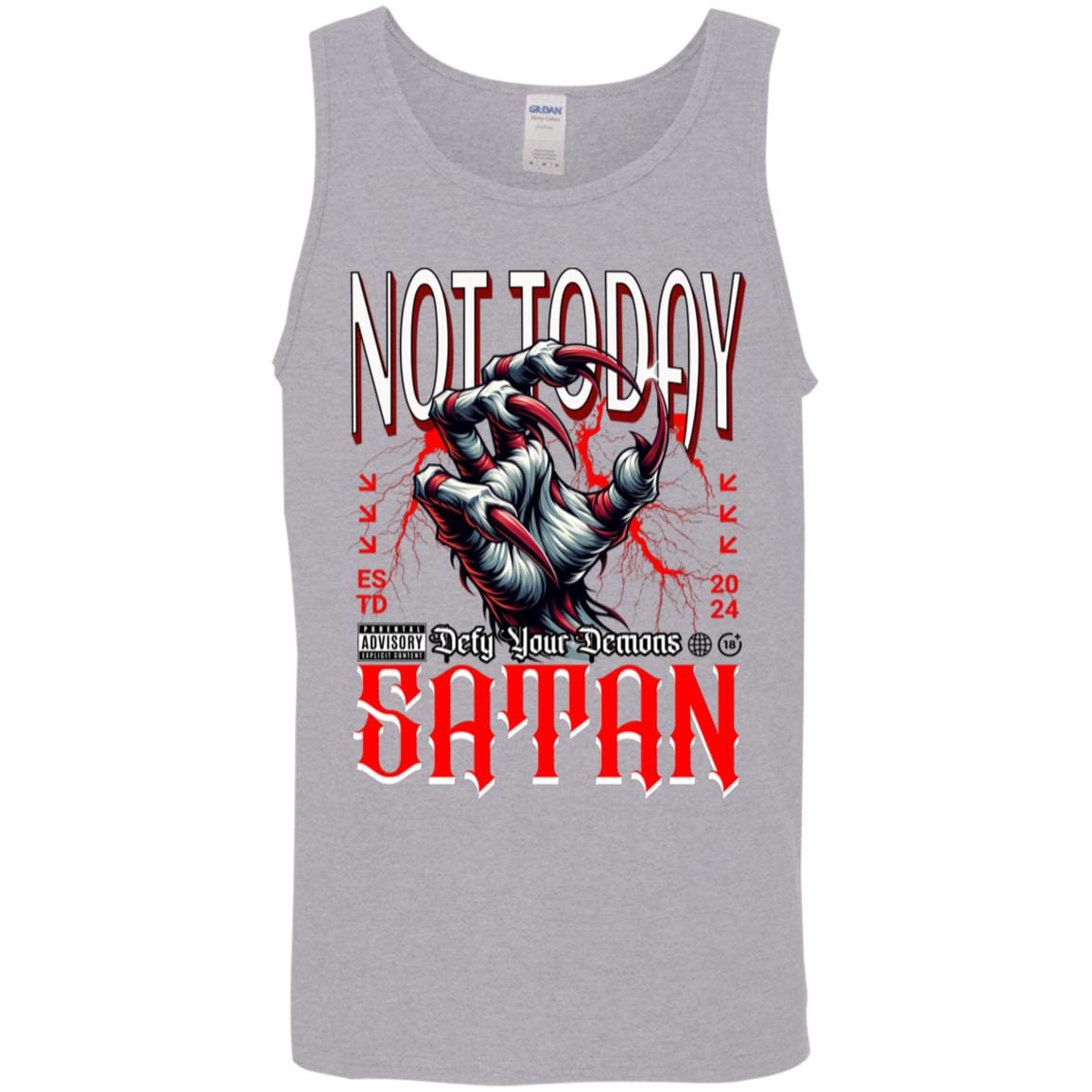 Recovery Unisex Tank | Inspiring Sobriety | Not Today Satan