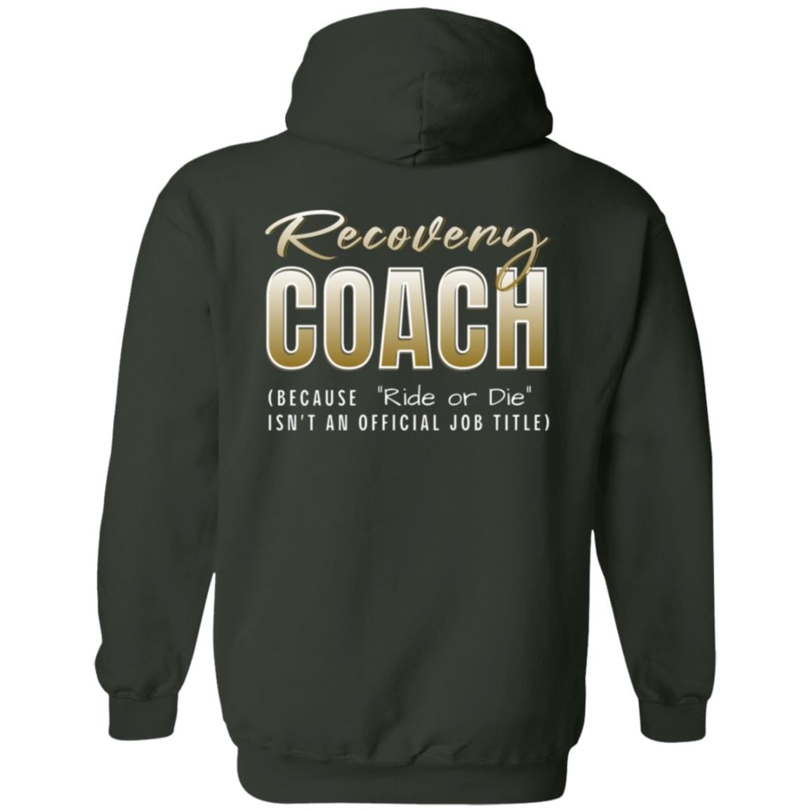 Recovery Zip Hoodie | Inspiring Sobriety | Recovery Coach (Ride or Die)