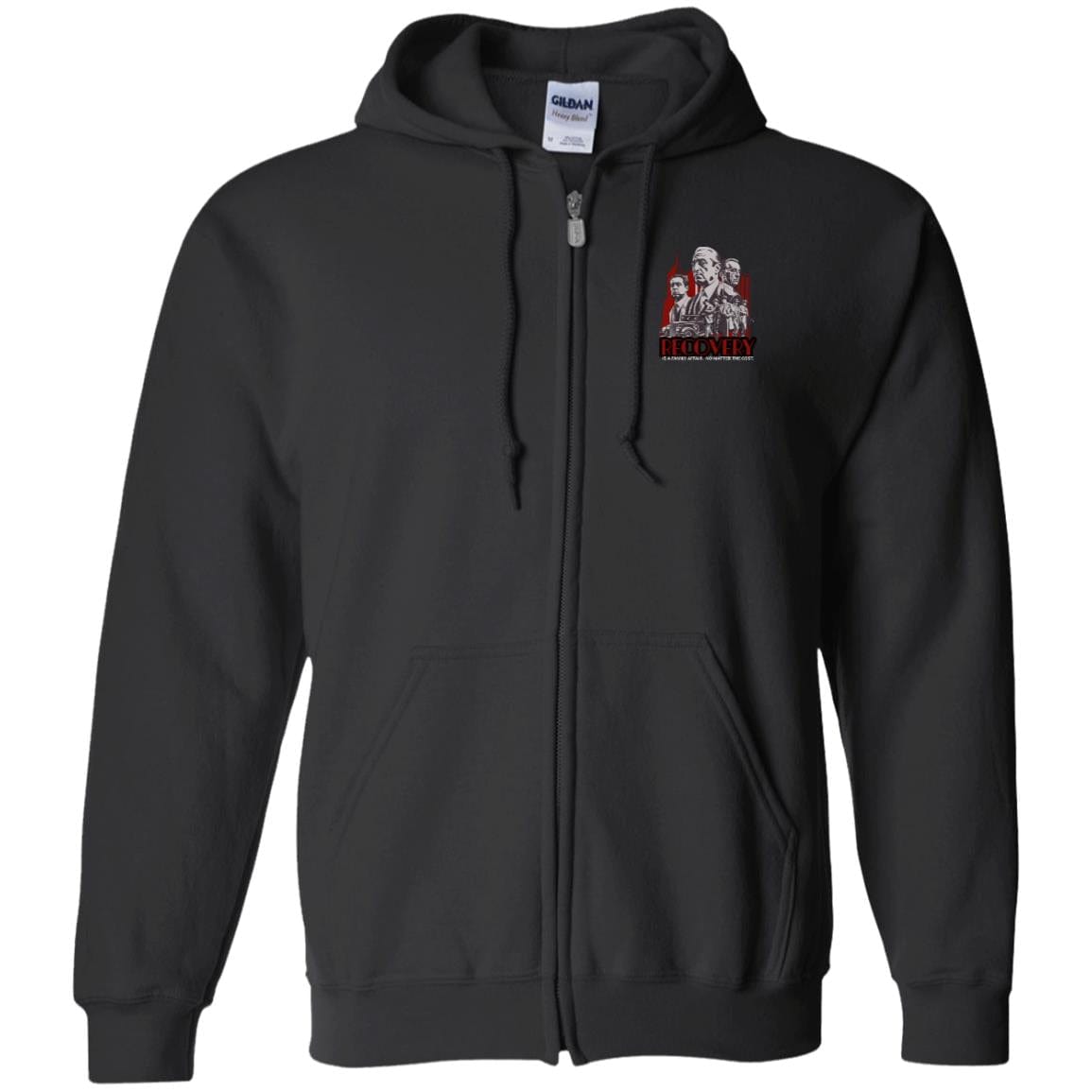 Recovery Zip Hoodie | Inspiring Sobriety | Recovery is a Family Affair