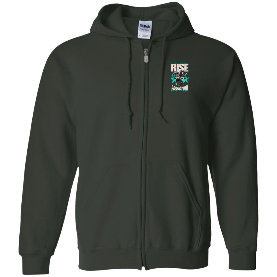 Recovery Zip Hoodie | Inspiring Sobriety | Rise Above Addiction