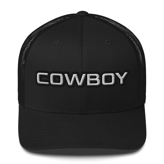 Cowboy Embroidered Trucker Cap
