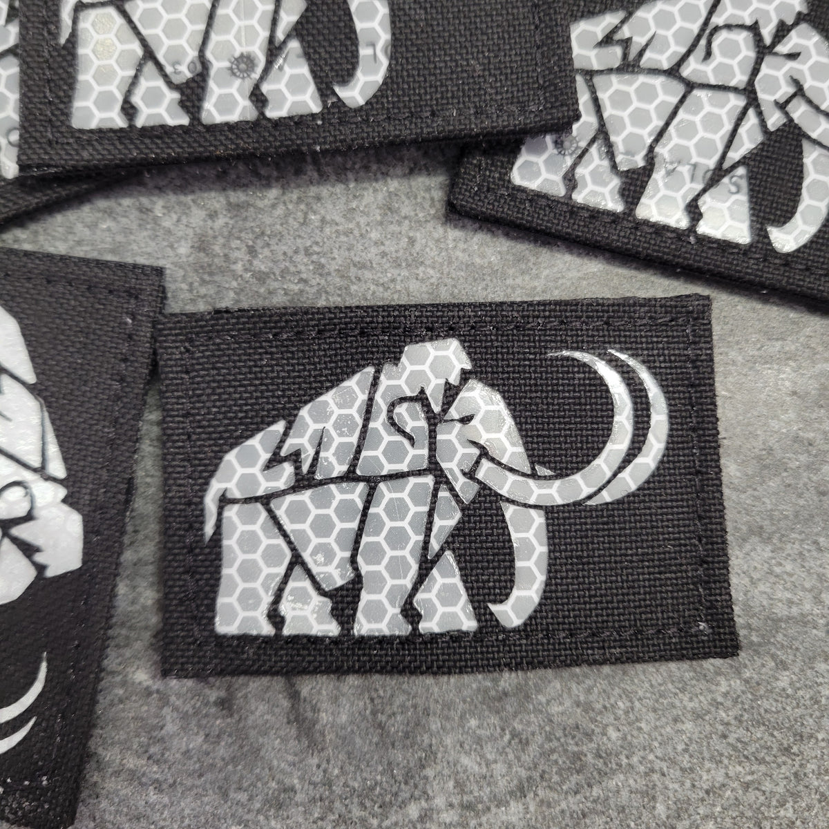 Geometric Mammoth Laser Cut Patch