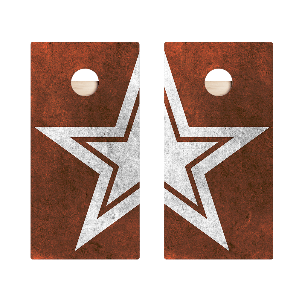 Rusty Star Star Cornhole Boards