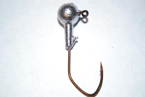 35pc 1/16 Cam's Round Jig Heads Bronze #2 (Laser Sharpe) Nasty Bend Hooks Barb Collar