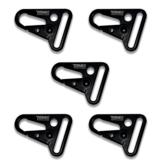 HK-Style Snap Hooks, 5-Pack