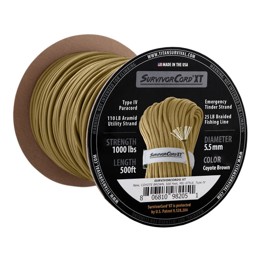 SurvivorCord XT Spool, 500 FOOT