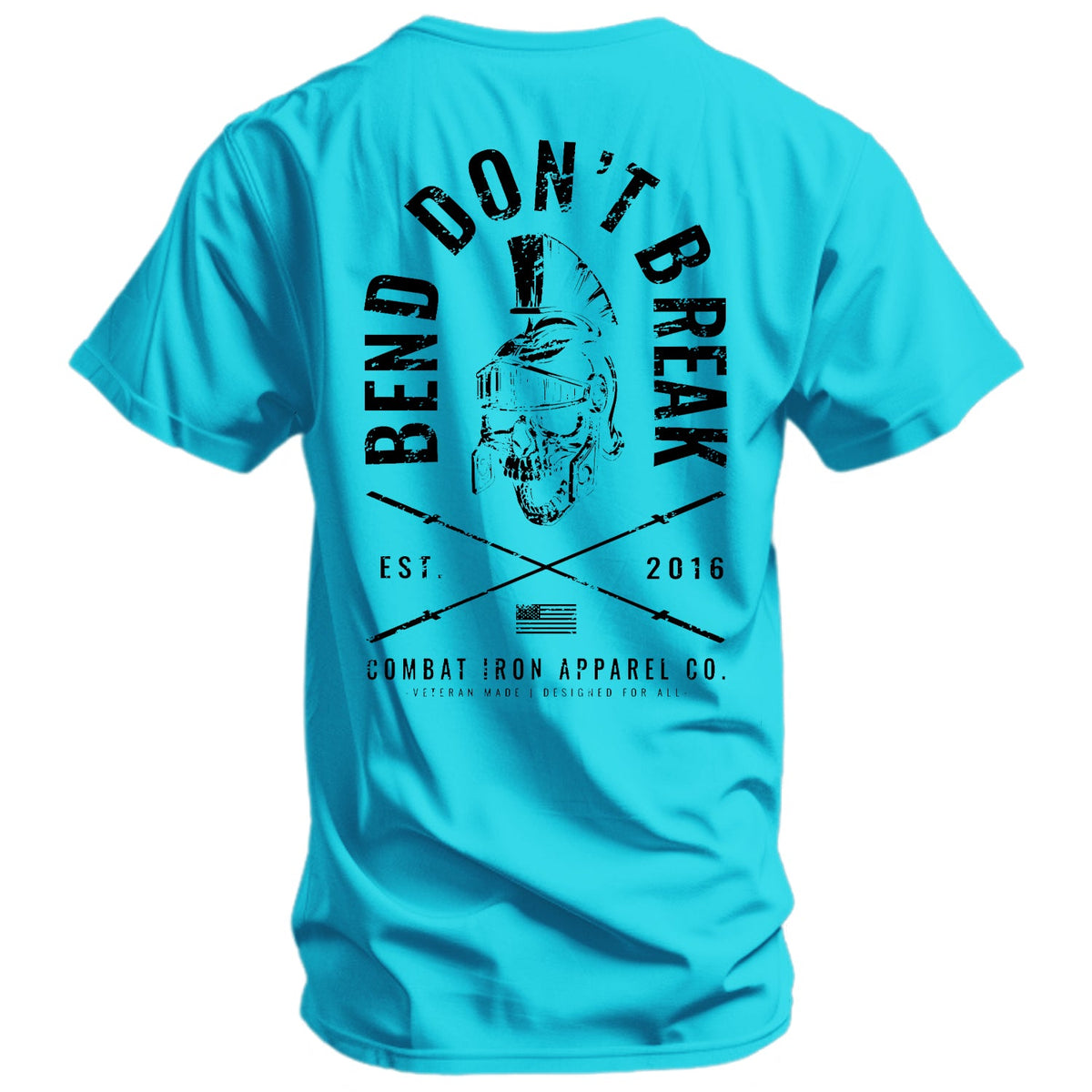 Bend Don't Break Barbell Skull Men's T-Shirt