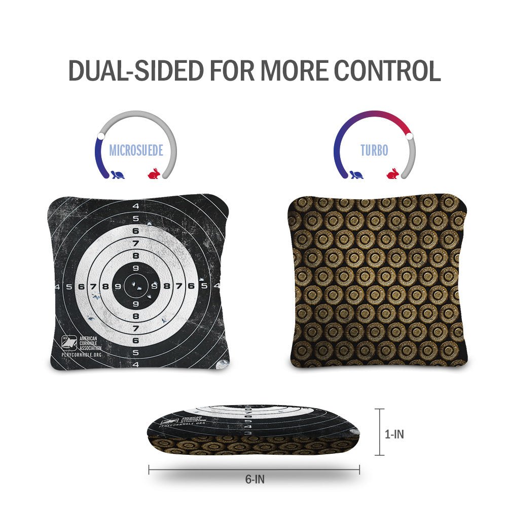 Target with Shells Synergy Pro Cornhole Bags