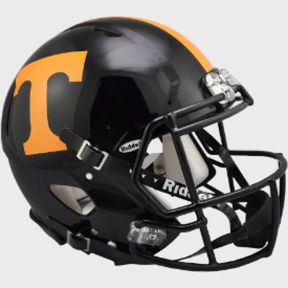 Tennessee Volunteers Full Size Authentic Speed Football Helmet Dark Mode Black - NCAA