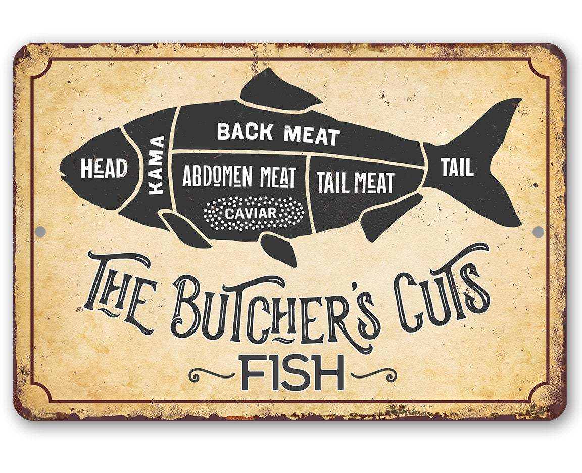 The Butcher's Cut FISH - Metal Sign
