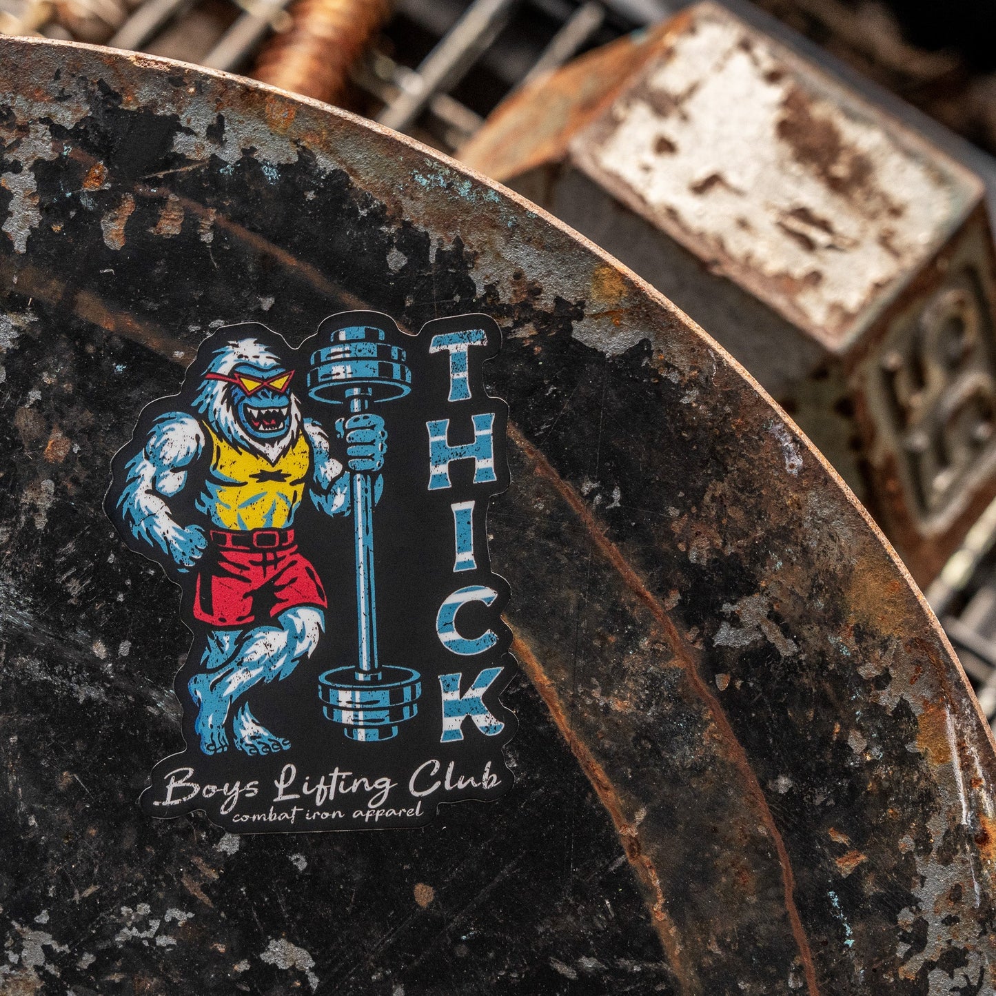 Thick Boys Lifting Club Yeti Decal