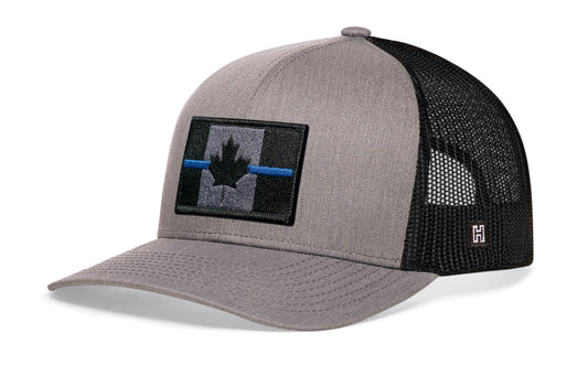 Thin Blue Line Trucker Hat | Canadian Maple Leaf Tactical Snapback