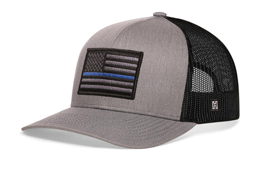 Thin Blue Line Trucker Hat | Tactical Police Snapback