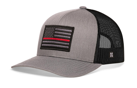 Thin Red Line Trucker Hat | Tactical Firefighter Snapback
