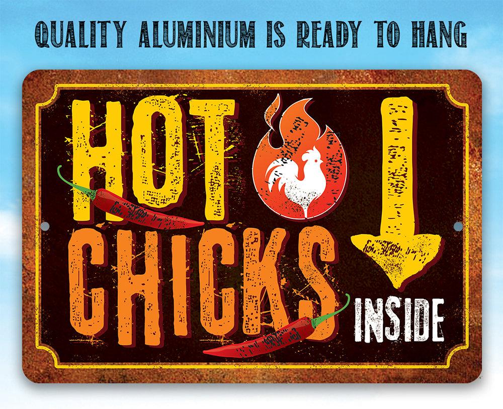 Hot Chicks - Metal Sign
