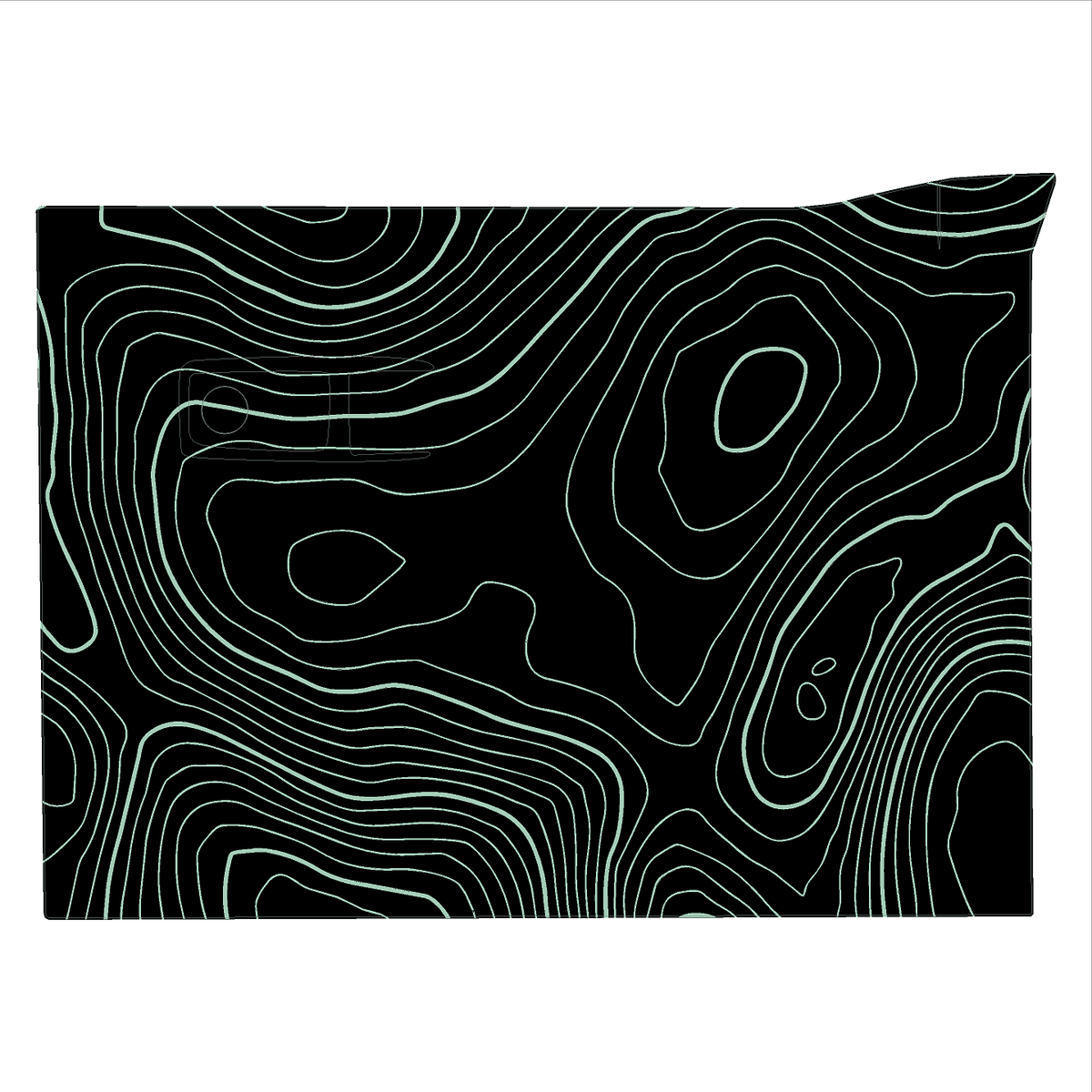 Topo Glovebox Overlay Kit (Printed Series) - 2021+ Bronco