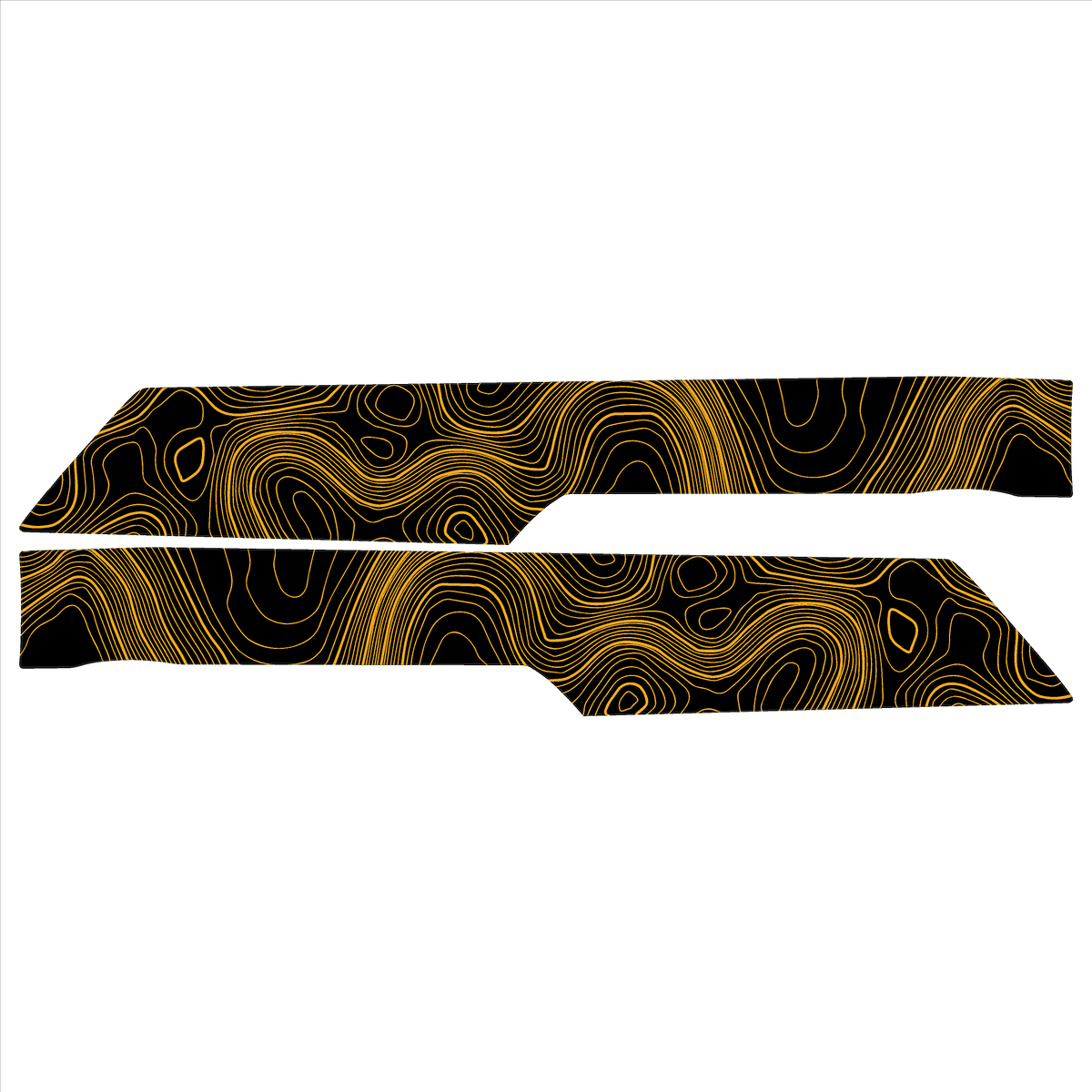 Topo Rear Interior Lower Door Card Insert Overlays (Printed Series) - 2021+ Bronco 4 Door
