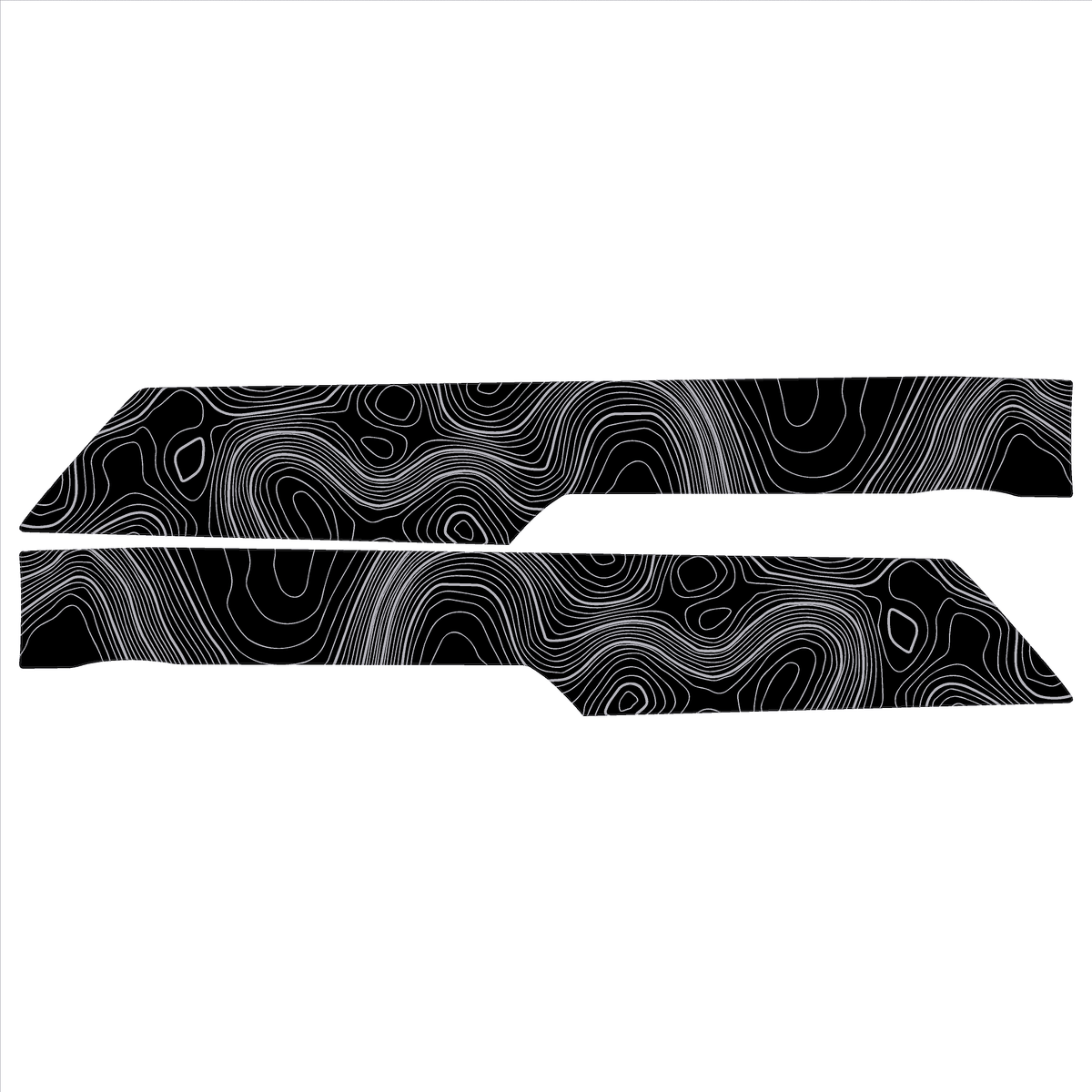 Topo Rear Interior Lower Door Card Insert Overlays (Printed Series) - 2021+ Bronco 4 Door