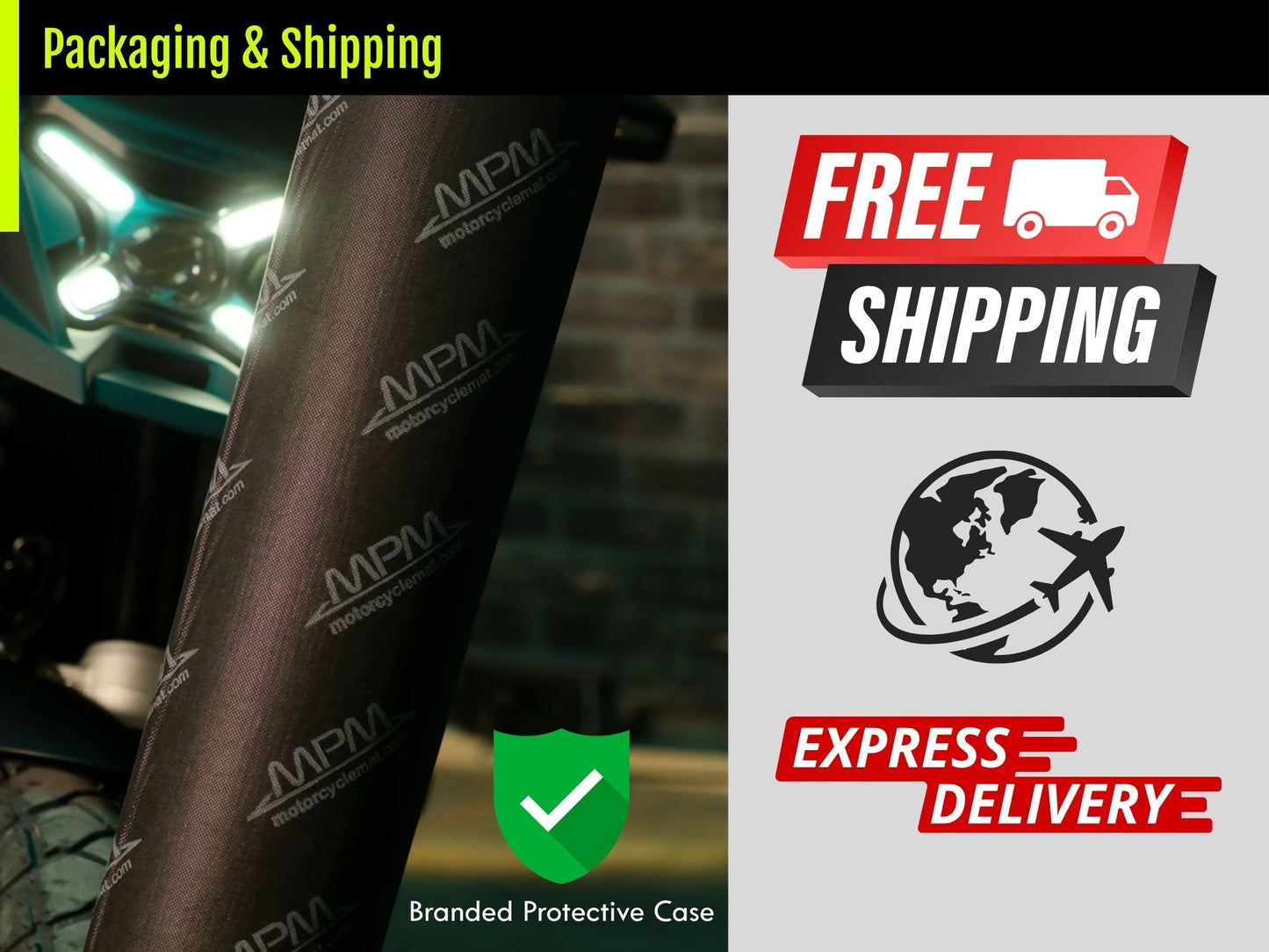 Custom Design MPM Motorcycle Mat – Special Design for You and Your Motorcycle!