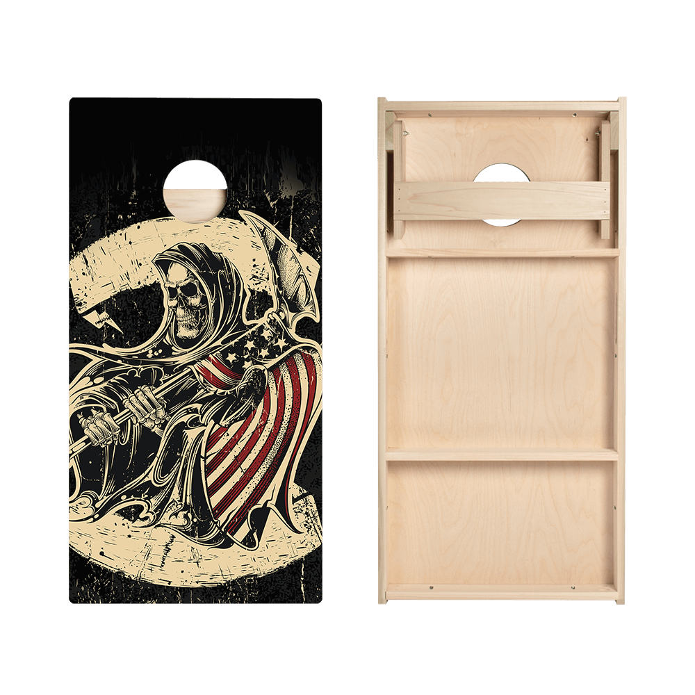 USA Grim Reaper Star Cornhole Boards
