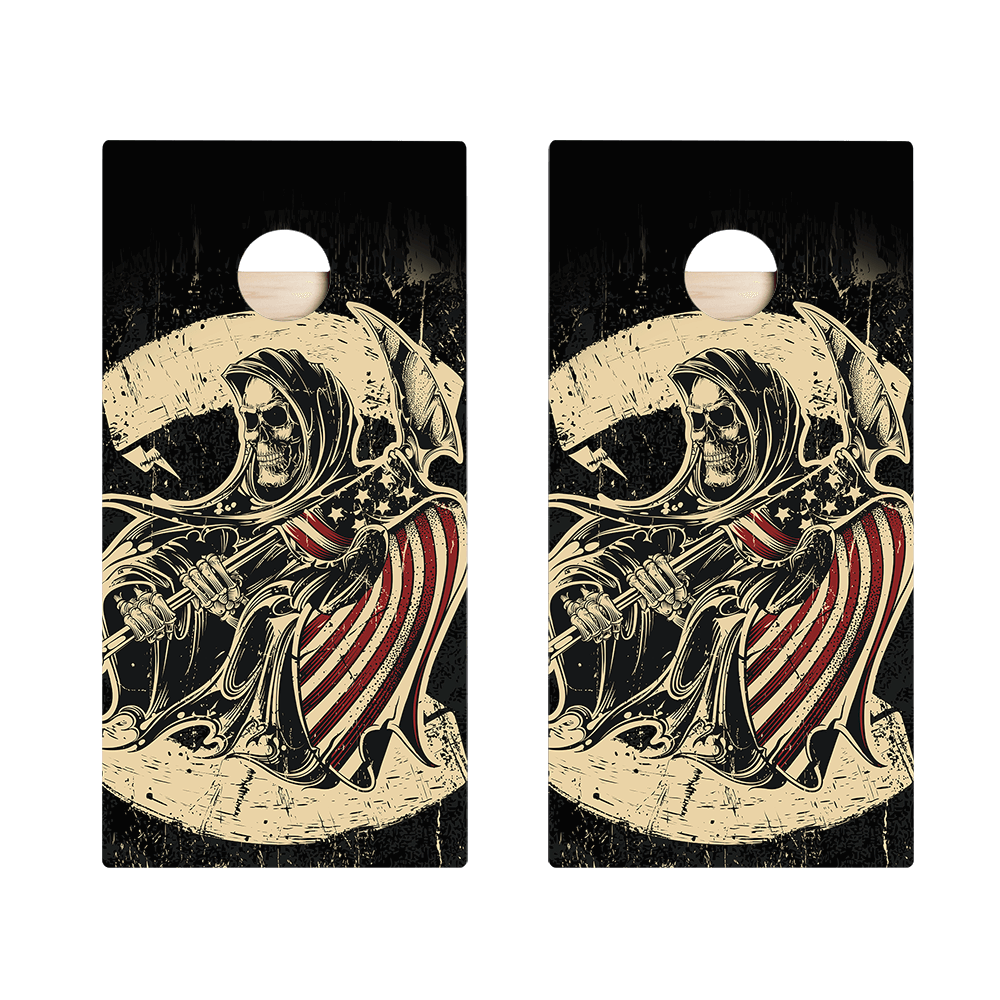USA Grim Reaper Star Cornhole Boards