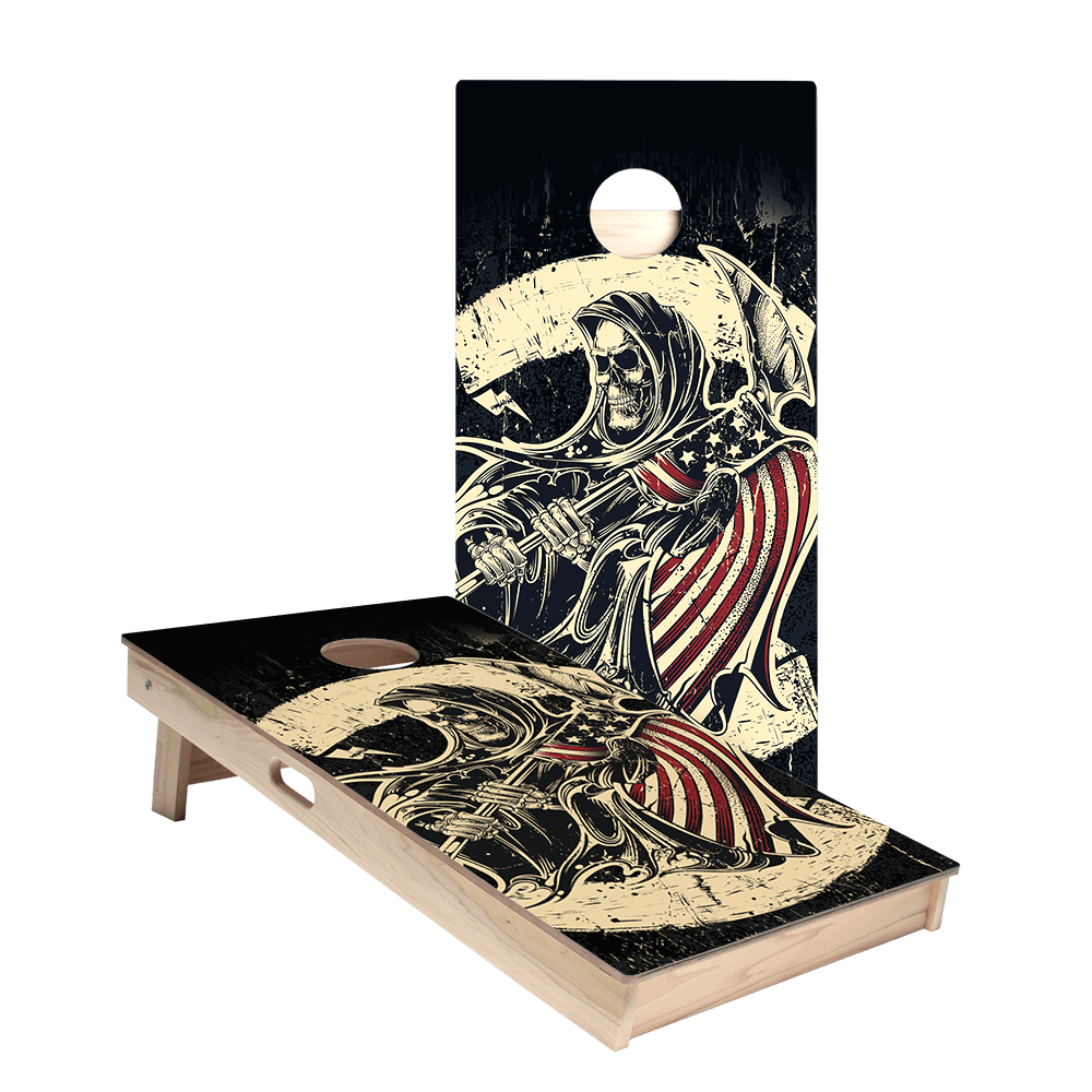 USA Grim Reaper Star Cornhole Boards
