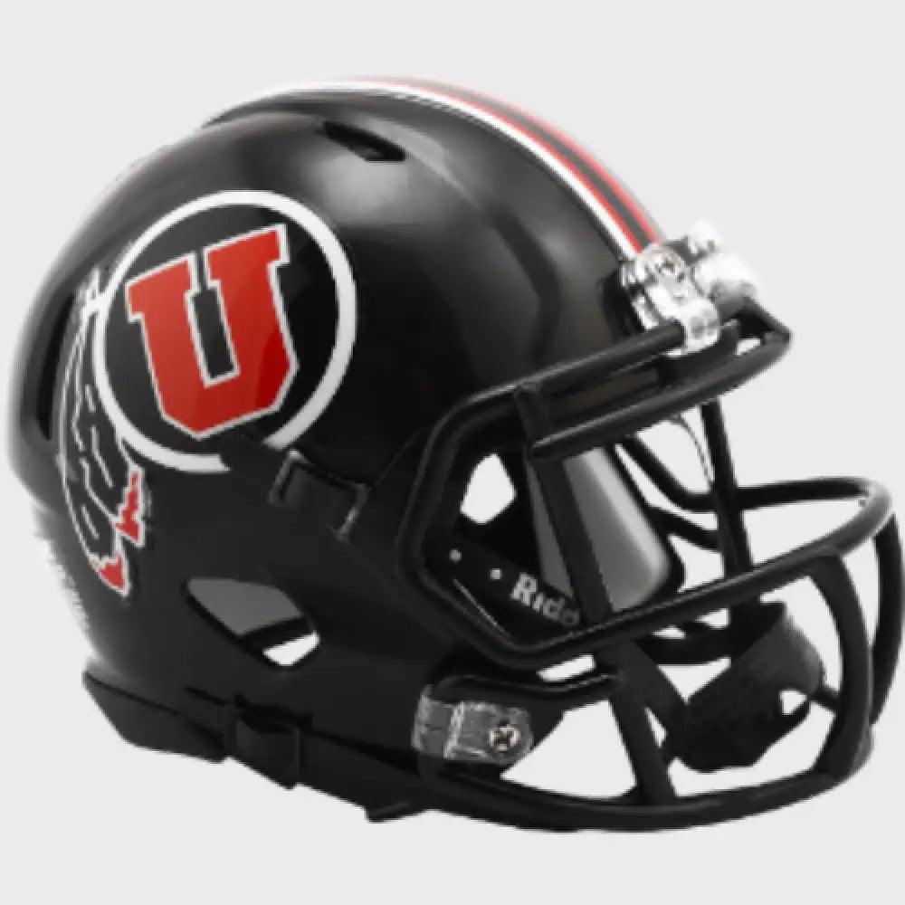 Utah Utes NCAA Mini Speed Football Helmet Black- NCAA