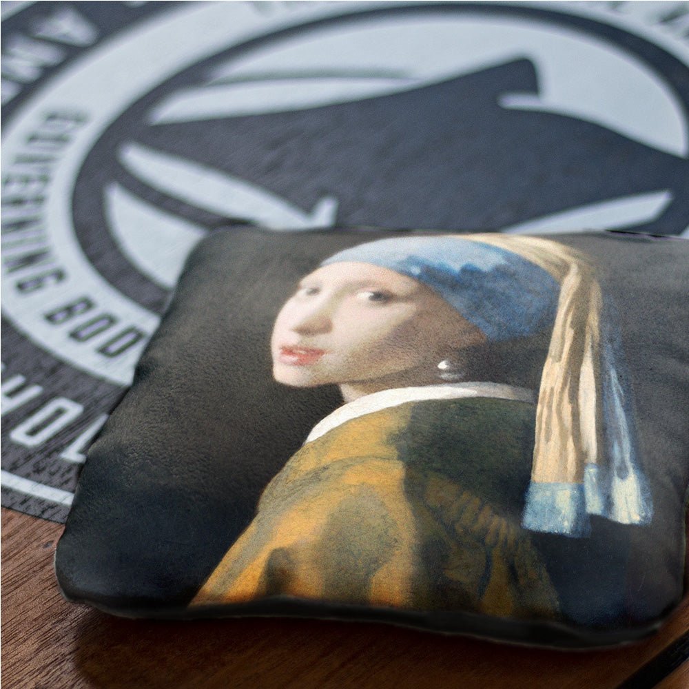 Vermeer's Girl With Pearl Earring Synergy Pro Cornhole Bags