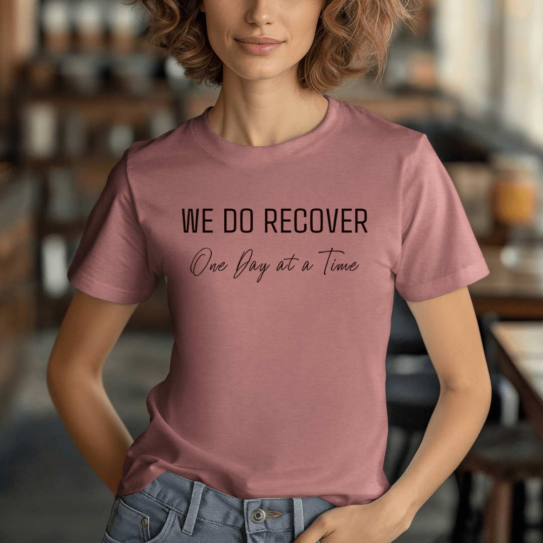 Vintage Blend Recovery T-Shirt | Inspiring Sobriety | We Do Recover