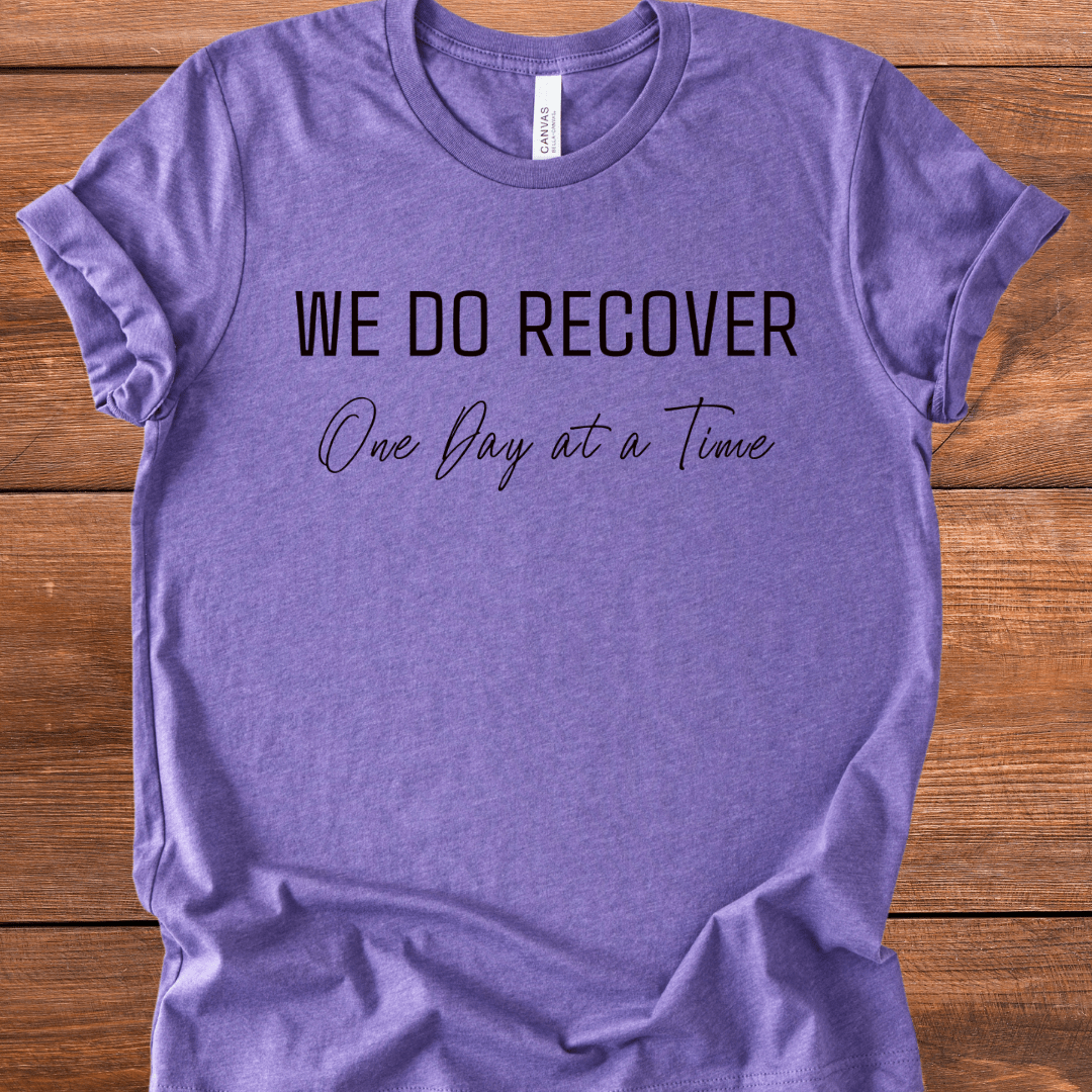 Vintage Blend Recovery T-Shirt | Inspiring Sobriety | We Do Recover