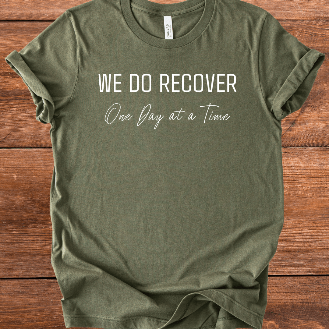 Vintage Blend Recovery T-Shirt | Inspiring Sobriety | We Do Recover