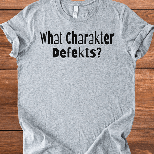 Vintage Blend Recovery T-Shirt | Inspiring Sobriety | What Charakter Defekts?
