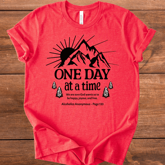 Vintage Recovery T-Shirt | Inspiring Sobriety | One Day at a Time