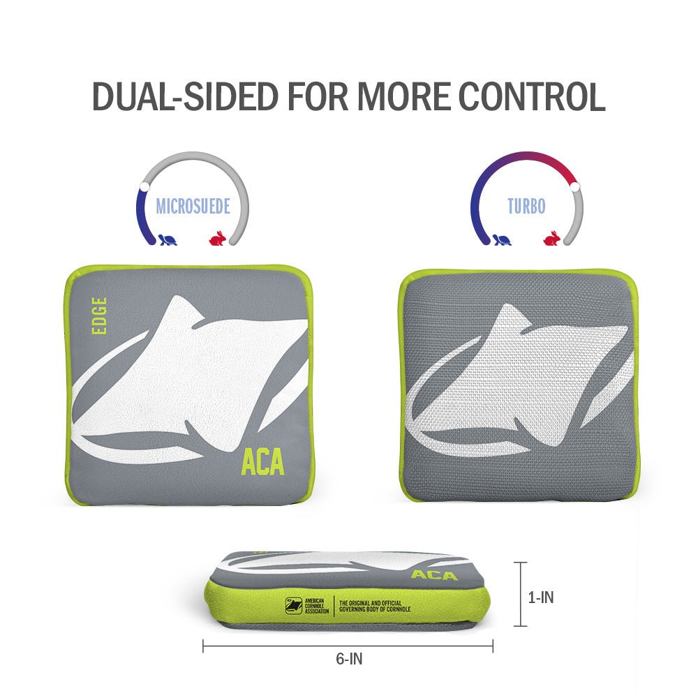 White ACA Logo Synergy Edge Cornhole Bags