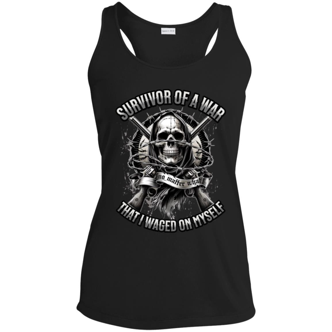 Womens Recovery Tank | Inspiring Sobriety | Survivor of a War I Waged On Myself