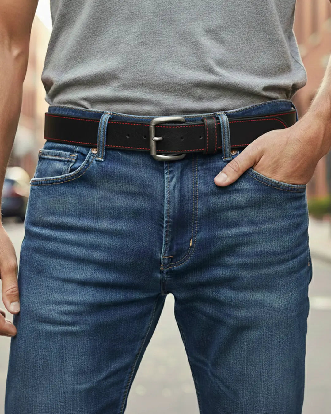 FULL GRAIN WITH CUSTOM STITCH BELTS